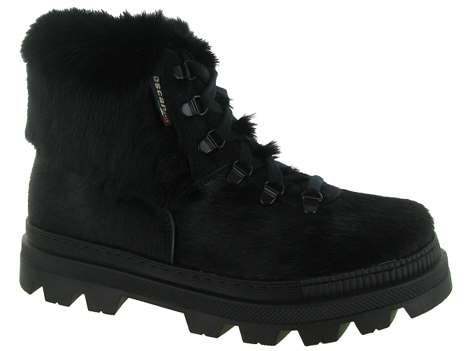 apres ski bottes fourrees - Bottine chaude - femme - Laine - Noir - Oscar