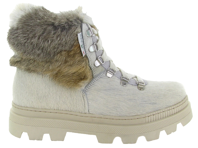 apres ski bottes fourrees - Bottine chaude - femme - Laine - Blanc - Oscar5817602_2