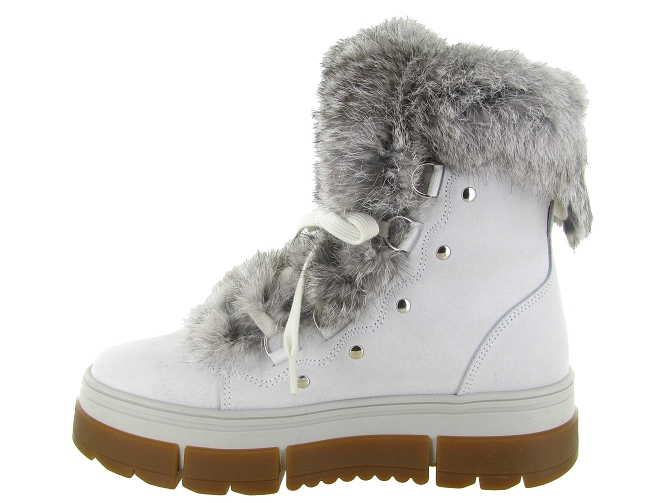 apres ski bottes fourrees - Bottine chaude - femme - Laine - Blanc - Oscar5817902_4