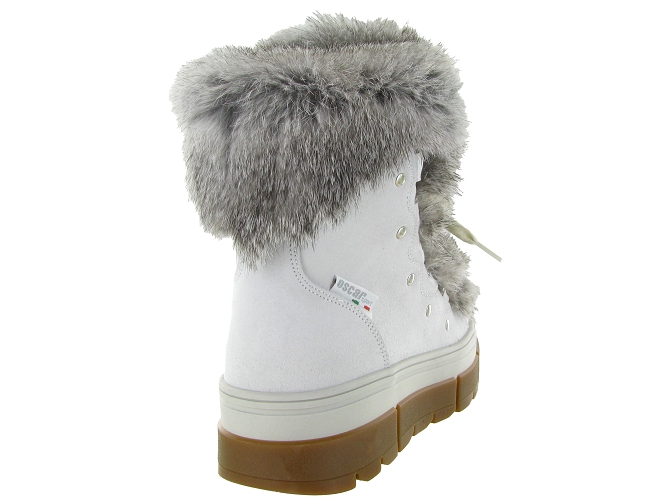 apres ski bottes fourrees - Bottine chaude - femme - Laine - Blanc - Oscar5817902_5