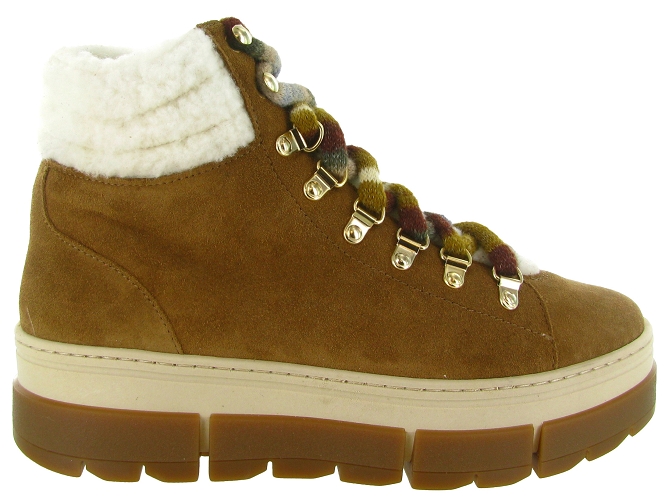 apres ski bottes fourrees - Bottine chaude - femme - Cuir - Marron - Armando5818601_2