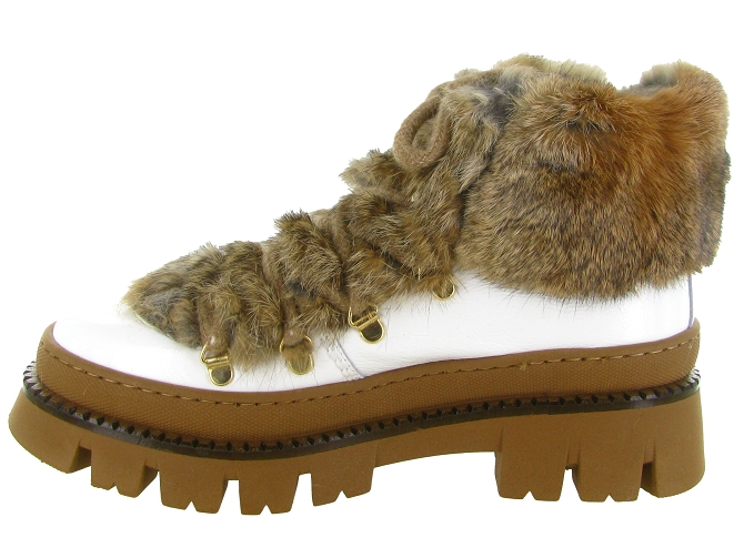 apres ski bottes fourrees - Botte de neige - femme - Fourrure - Blanc - Armando5819201_4