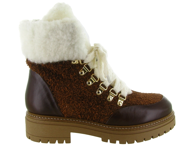 apres ski bottes fourrees - Botte fourrée - femme - Cuir - Marron - Armando5819501_2