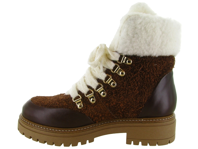 apres ski bottes fourrees - Botte fourrée - femme - Cuir - Marron - Armando5819501_4