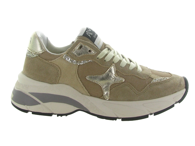 baskets et sneakers - Tendance - femme - Cuir - Marron - Ama brand5820801_2