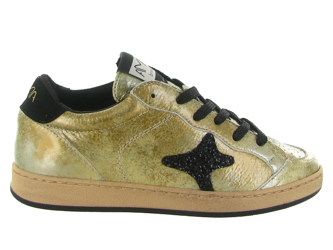 baskets et sneakers - Tendance - femme - Cuir - Or - Ama brand5820901_2