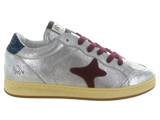 baskets et sneakers - Tendance - femme - Cuir - Argent - Ama brand5821101_2
