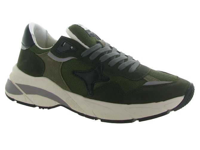 baskets et sneakers - Tendance - homme - Cuir - Kaki - Ama brand