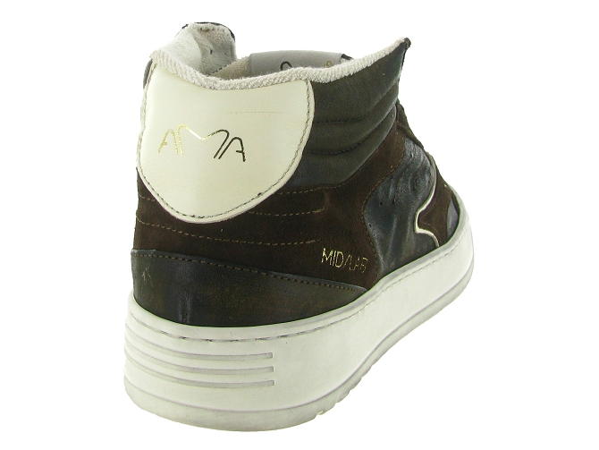 baskets et sneakers - Montante - homme - Cuir - Marron - Ama brand5821401_5
