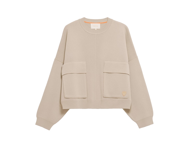 pull -  - vetement femme - Coton - Beige - Gertrude