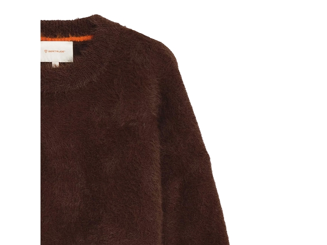pull - MANCHE LONGUE - vetement femme - Coton - Bordeaux - Gertrude5827302_4