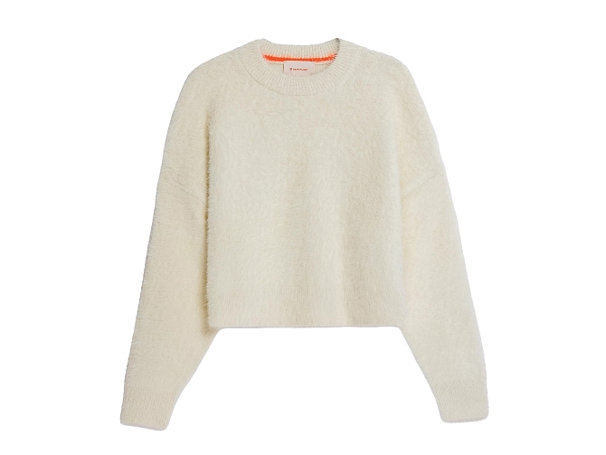 pull - MANCHE LONGUE - vetement femme - Coton - Crème - Gertrude