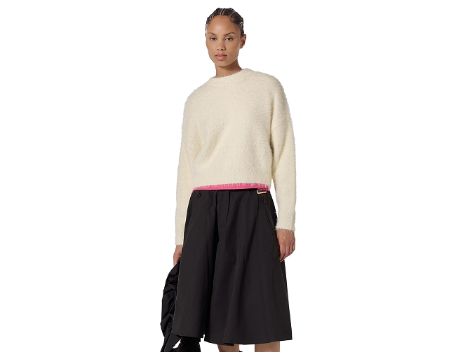 pull - MANCHE LONGUE - vetement femme - Coton - Crème - Gertrude5827303_2