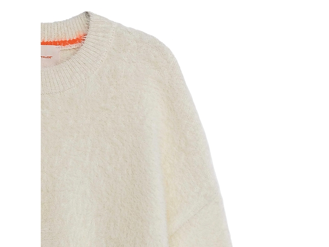 pull - MANCHE LONGUE - vetement femme - Coton - Crème - Gertrude5827303_3