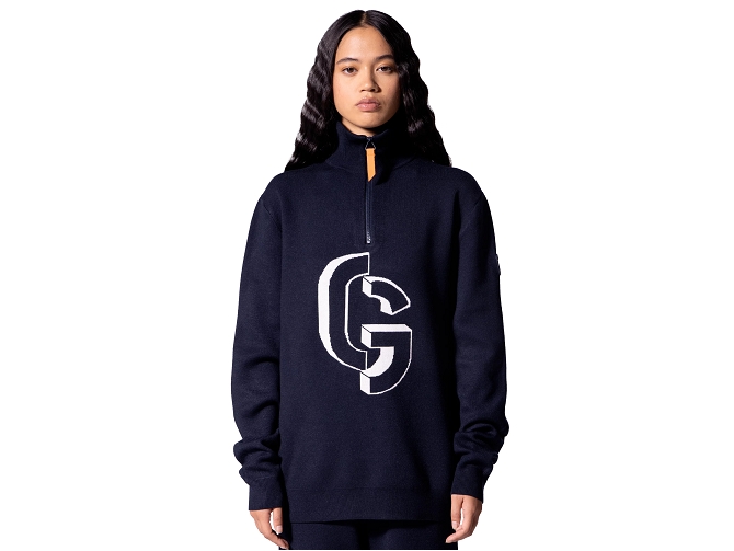 pull - ML - vetement homme - Coton - Bleu Marine - Gertrude5827802_3