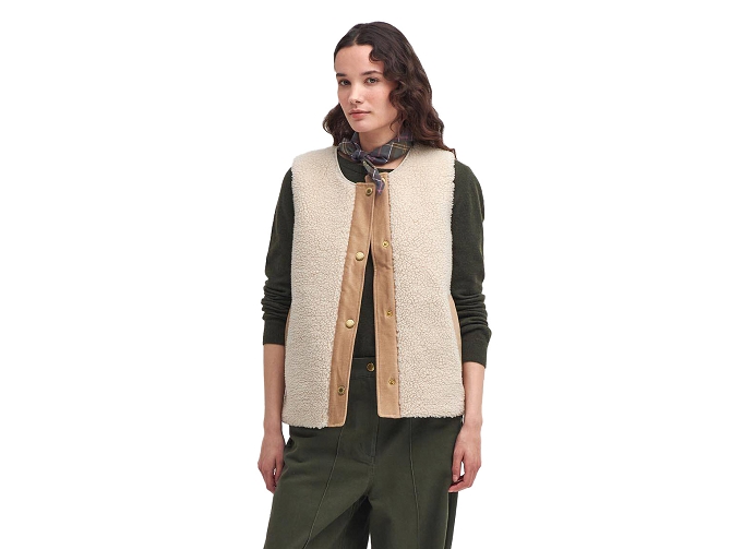 gilet - SM - vetement femme - Coton - Beige - Barbour5829501_3