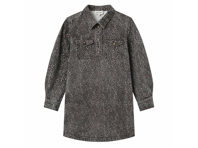 robe - COURTE - vetement femme - Coton - Kaki - Grace and mila