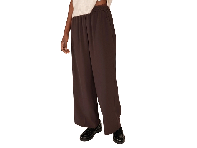 pantalon - DROIT - vetement femme - Coton - Marron - Grace and mila5831401_3