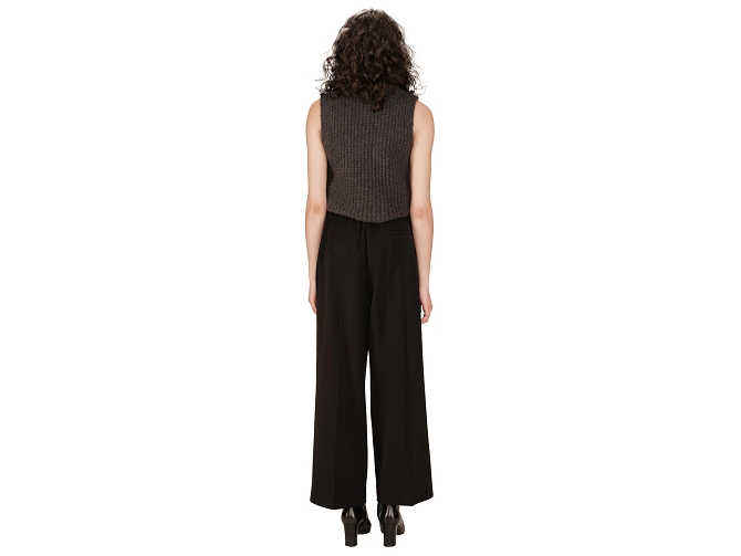pantalon - DROIT - vetement femme - Coton - Noir - Grace and mila5831402_3