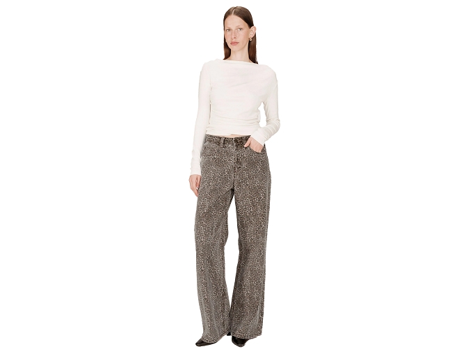 pantalon - DROIT - vetement femme - Coton - Léopard - Grace and mila5831501_3