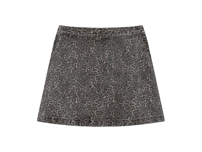 jupe -  - vetement femme - Coton - Léopard - Grace and mila