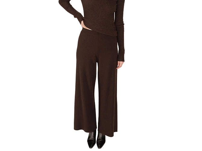 pantalon - DROIT - vetement femme - Textile - Marron - Grace and mila5831701_2
