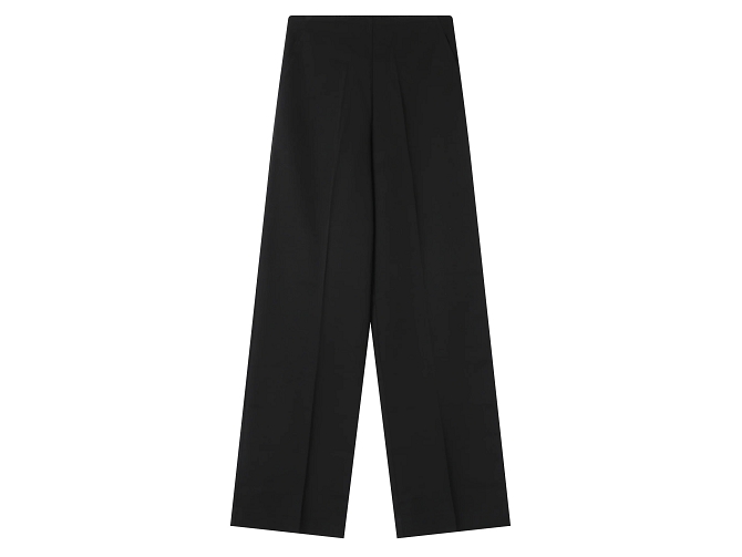 pantalon - DROIT - vetement femme - Textile - Noir - Grace and mila