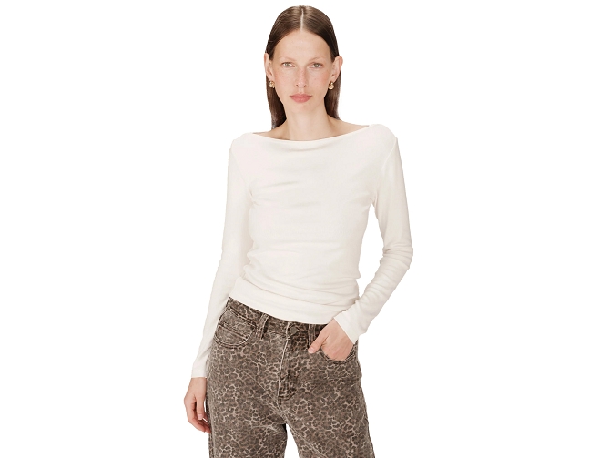 tee shirt - ML - vetement femme - Textile - Blanc - Grace and mila5832101_2