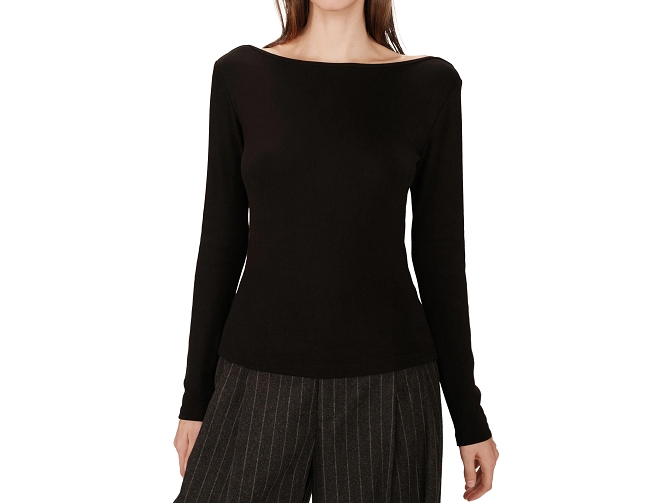 tee shirt - ML - vetement femme - Textile - Noir - Grace and mila5832102_2