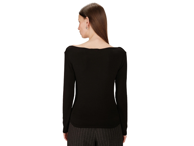 tee shirt - ML - vetement femme - Textile - Noir - Grace and mila5832102_5