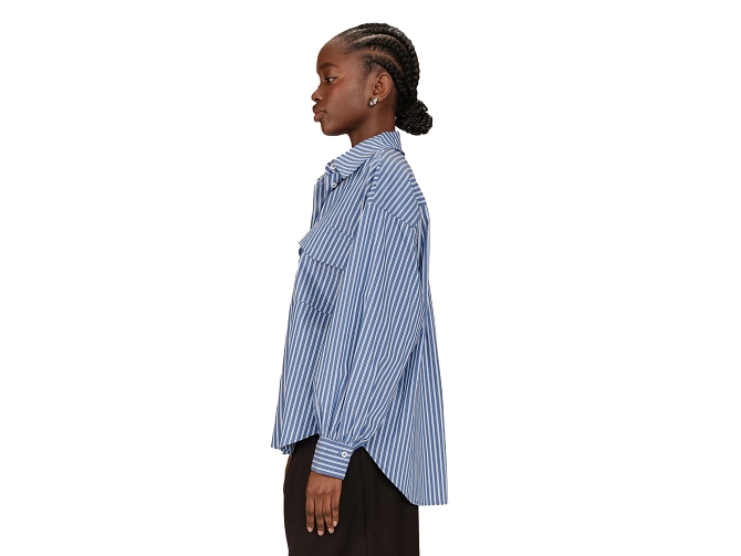 chemise - ML - vetement femme - Coton - Bleu - Grace and mila5832301_4