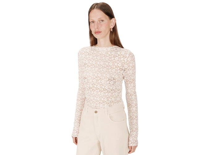 tee shirt - ML - vetement femme - Textile - Beige - Grace and mila5832401_3