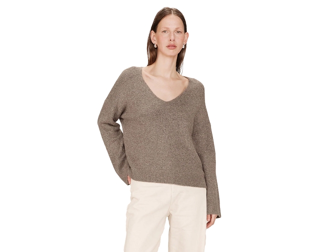 pull - ML - vetement femme - Textile - Taupe - Grace and mila5832501_3
