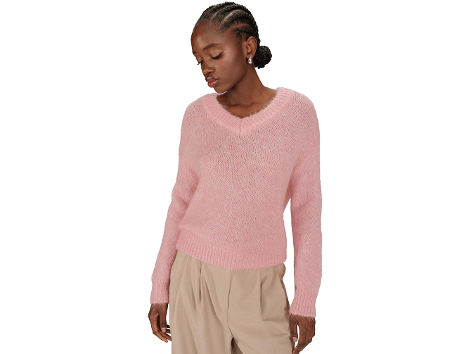 pull - ML - vetement femme - Laine - Rose - Grace and mila5832901_2