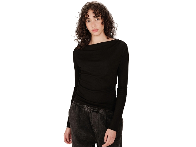 tee shirt - ML - vetement femme - Textile - Noir - Grace and mila5833201_4