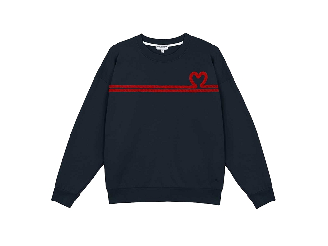 sweat - SANS CAPUCHE - vetement femme - Textile - Bleu - French disorder