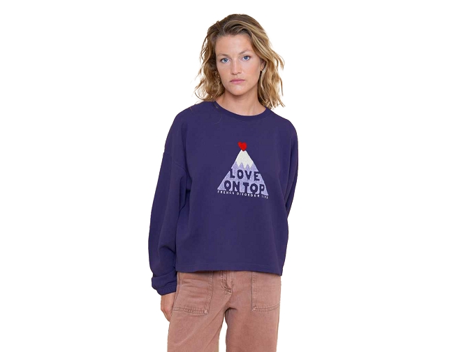 sweat - SANS CAPUCHE - vetement femme - Textile - Violet - French disorder5840201_2