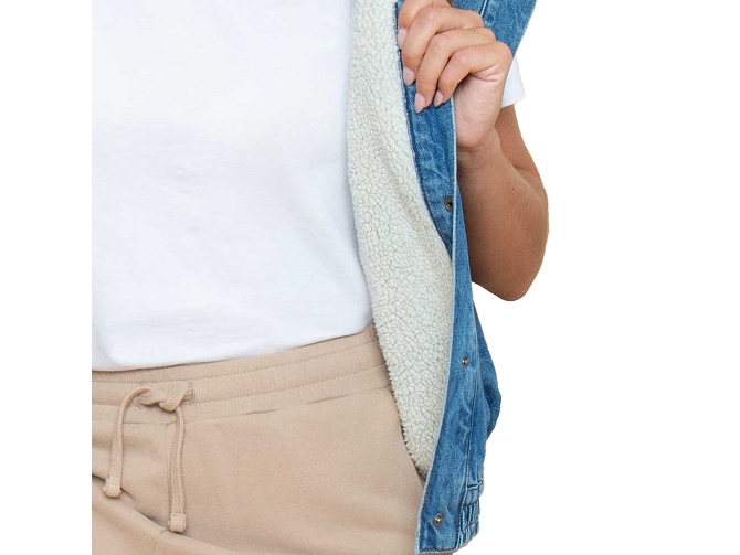 gilet - ML - vetement femme - Textile - Bleu jean - French disorder5840501_3