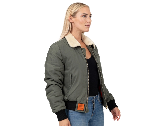 veste - BOMBER - vetements mixte - Toile  - Kaki - Bombers original5841001_3