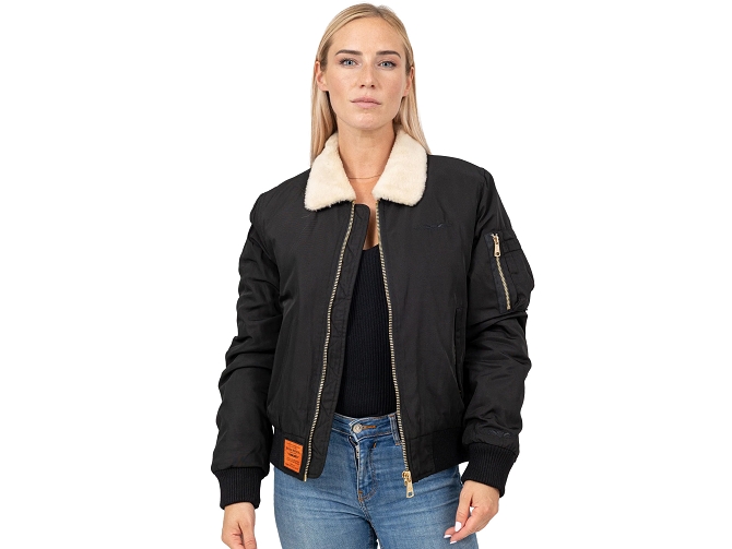 veste - BOMBER - vetements mixte - Toile  - Noir - Bombers original