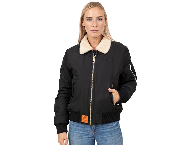 veste - BOMBER - vetements mixte - Toile  - Noir - Bombers original5841002_2