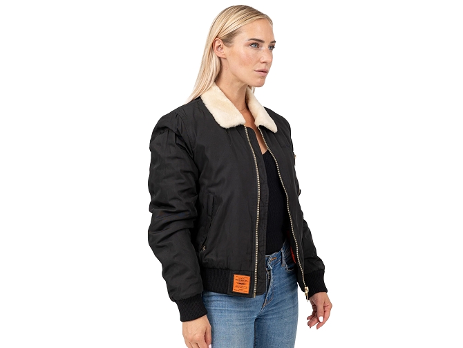 veste - BOMBER - vetements mixte - Toile  - Noir - Bombers original5841002_3