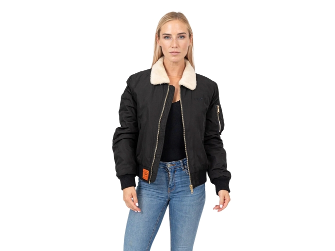 veste - BOMBER - vetements mixte - Toile  - Noir - Bombers original5841002_4
