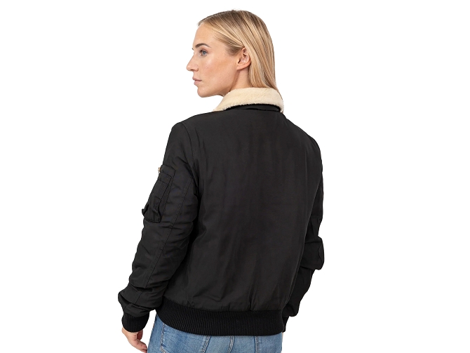 veste - BOMBER - vetements mixte - Toile  - Noir - Bombers original5841002_5