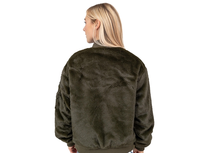 veste - BOMBER - vetement femme - Toile  - Kaki - Bombers original5841201_4