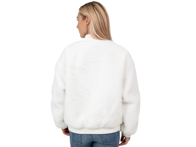 veste - BOMBER - vetement femme - Toile  - Blanc - Bombers original5841202_5