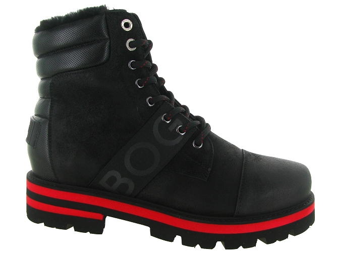apres ski bottes fourrees - Bottine chaude - homme - Cuir - Noir - Bogner