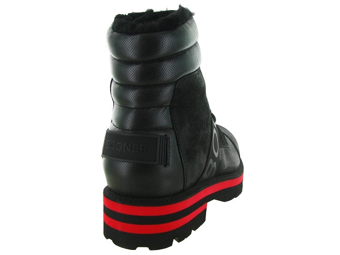 apres ski bottes fourrees - Bottine chaude - homme - Cuir - Noir - Bogner5847601_5