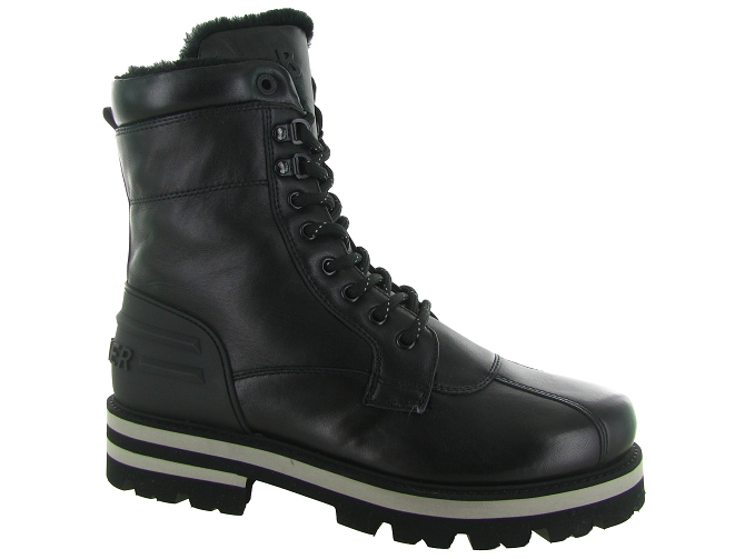 apres ski bottes fourrees - Bottine chaude - homme - Cuir - Noir - Bogner