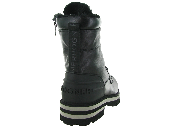 apres ski bottes fourrees - Bottine chaude - homme - Cuir - Noir - Bogner5847701_5